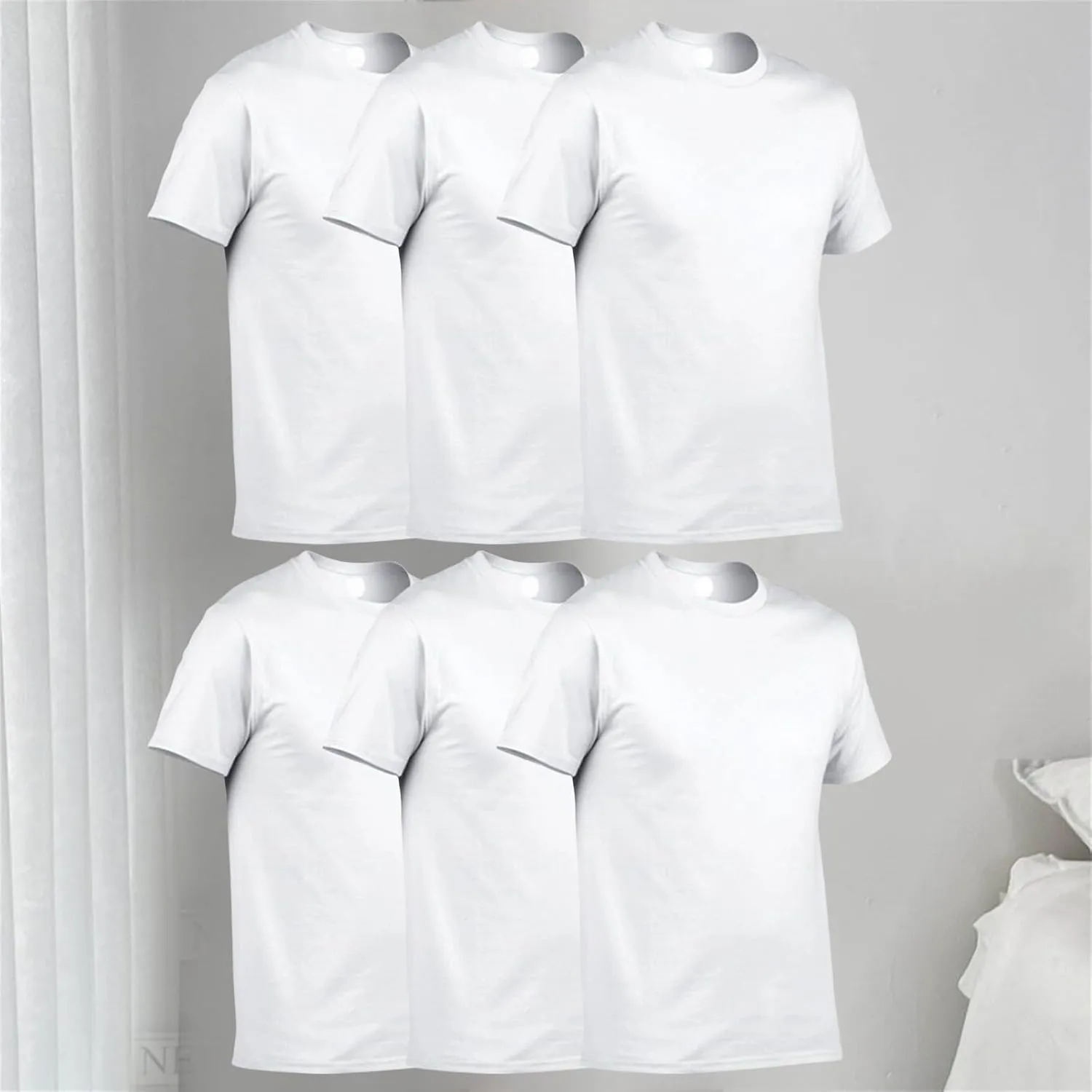 3 Pack Men Workout T Shirts Short Sleeve Crew Neck Solid Slim Fit Tee Shirt Quick Dry Casual Summer Gym Athletic Tops