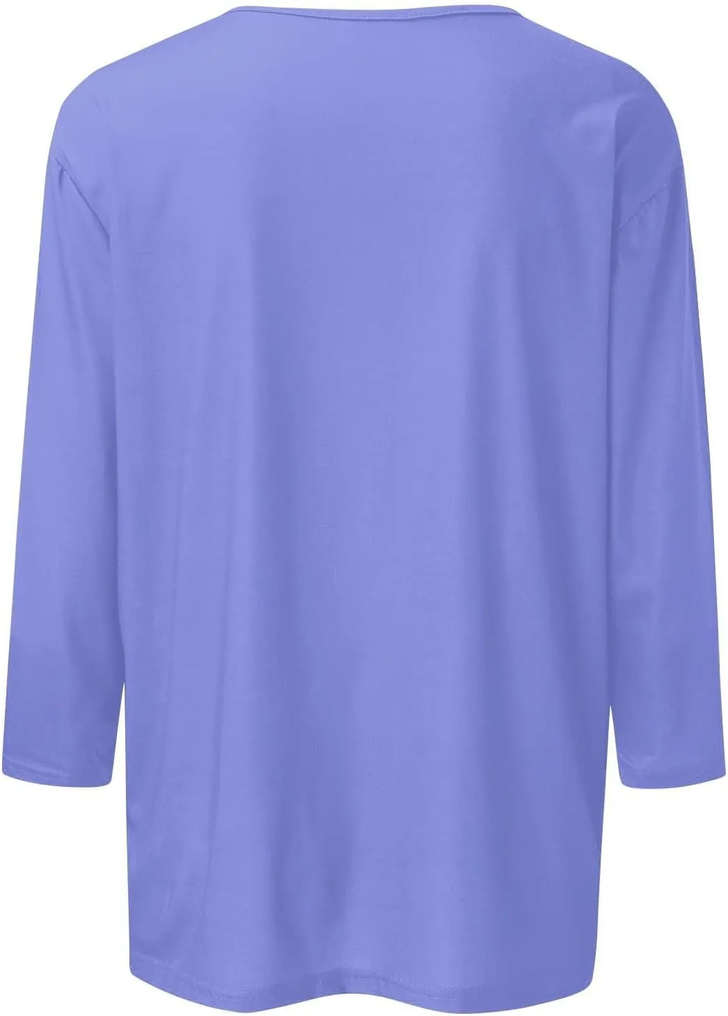 3/4 Length Sleeve Womens Tops Dressy Casual Summer Bell Elbow Sleeve Blouses Work Tunic Shirts