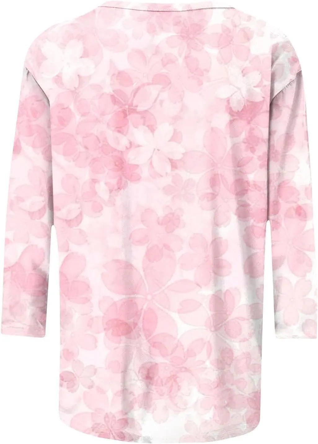 3/4 Length Sleeve Womens Tops Dressy Casual Summer Bell Elbow Sleeve Blouses Work Tunic Shirts