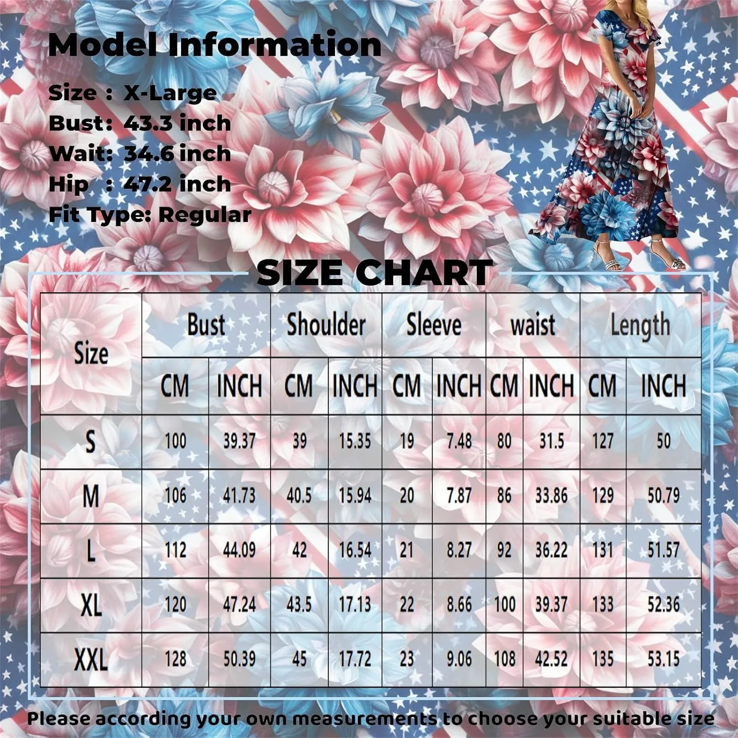 4th of July Dress for Women 2025 Summer Floral V Neck Wrap Short Sleeve Beach Sundress Flowy Elegant Casual Maxi Dresses