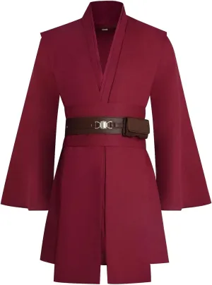 Adult Tunic Costume Jedi Robe Tops Jedi Costume Knight Anakin Belt Cloak Halloween Uniform