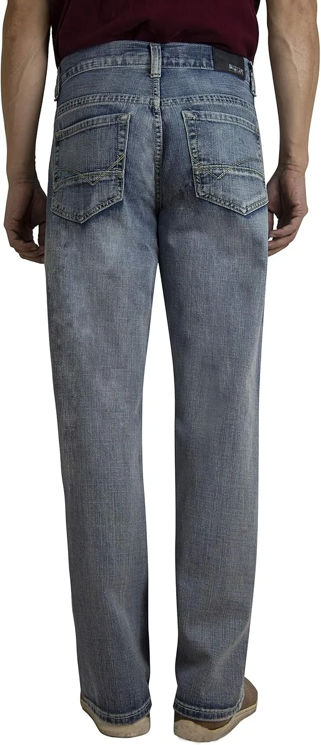 Bailey's Point Men's Fashion Bootcut & Striaght Jeans Regular Fit Silver Jeans Western Denim Jeans
