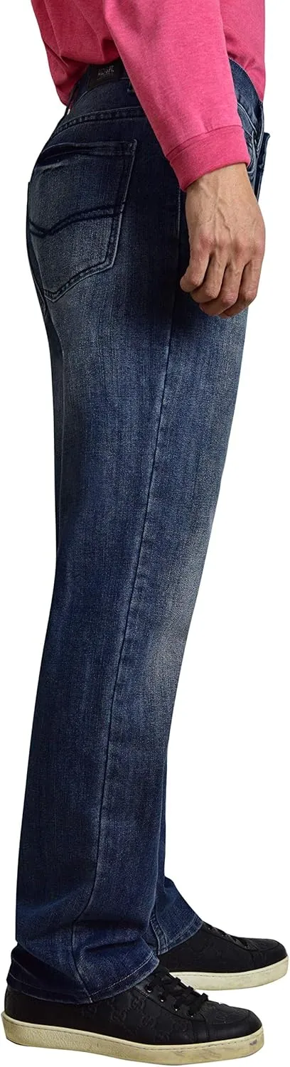 Bailey's Point Men's Fashion Bootcut & Striaght Jeans Regular Fit Silver Jeans Western Denim Jeans