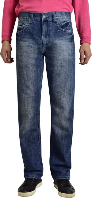 Bailey's Point Men's Fashion Bootcut & Striaght Jeans Regular Fit Silver Jeans Western Denim Jeans