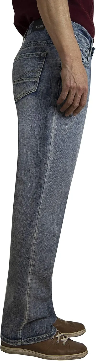 Bailey's Point Men's Fashion Bootcut & Striaght Jeans Regular Fit Silver Jeans Western Denim Jeans