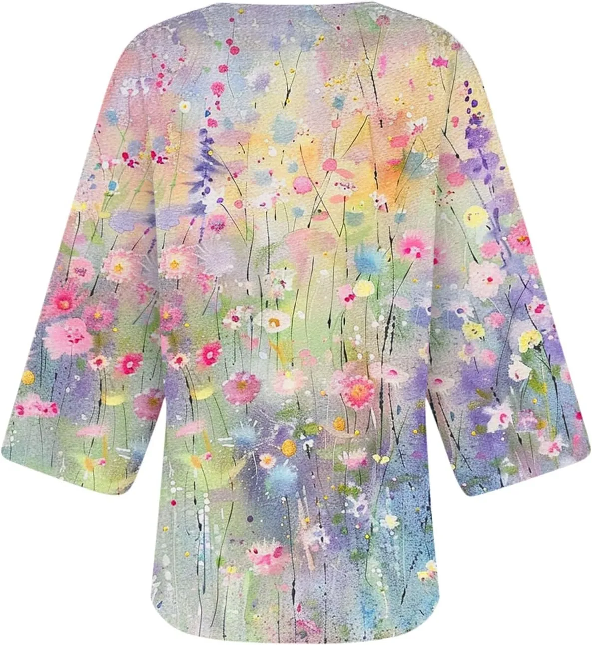 Beach Cover Ups for Women Summer Lightweight Floral Printed Chiffon Cardigan Dressy Casual Vacation Boho Blouses Tops