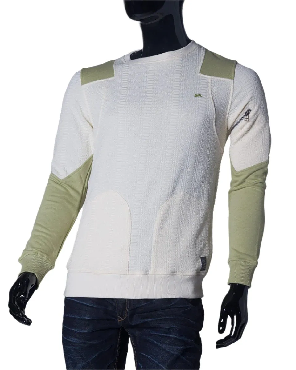 Bernie | Men's Long Sleeve Color Blocked Crew Neck Pullover