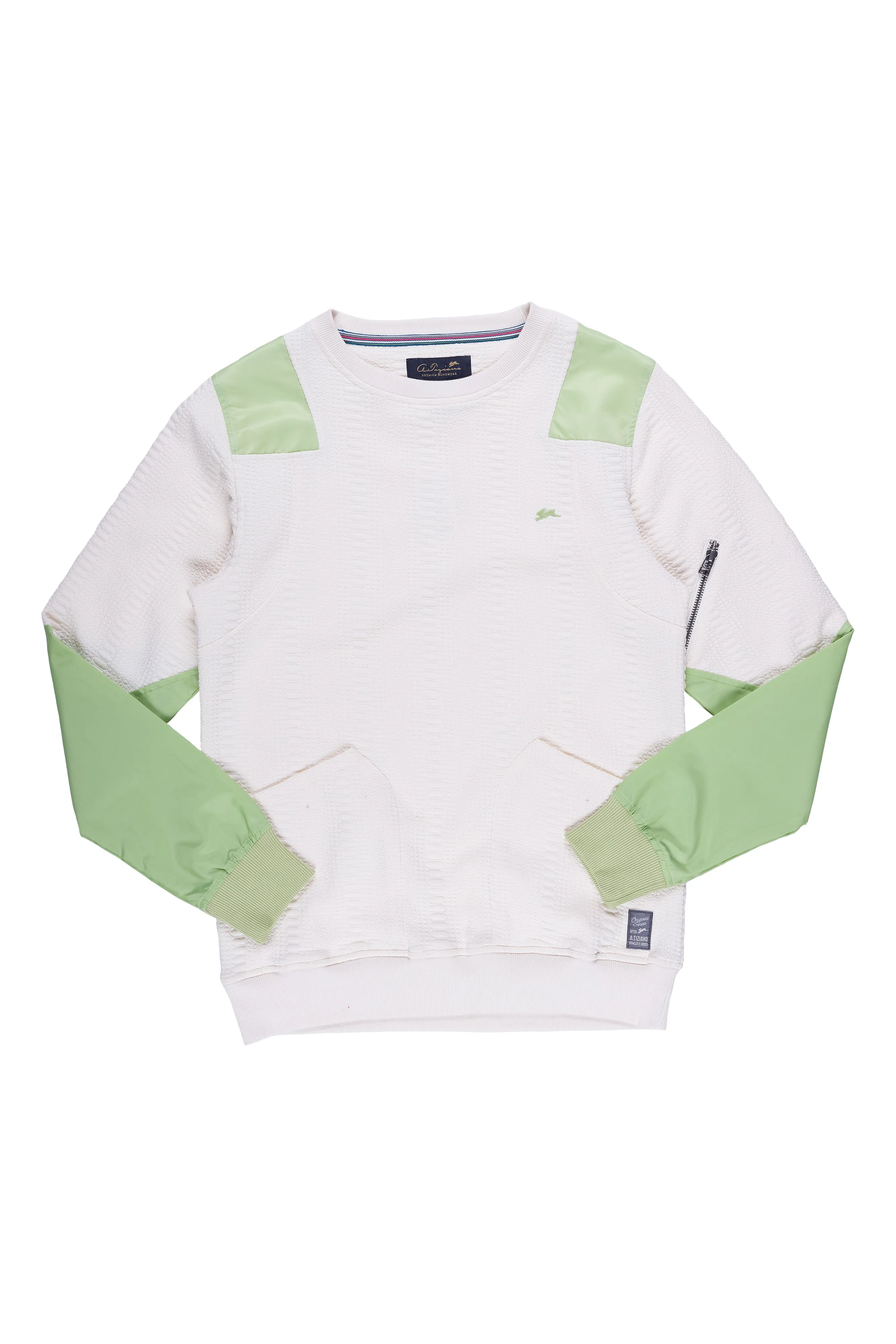 Bernie | Men's Long Sleeve Color Blocked Crew Neck Pullover