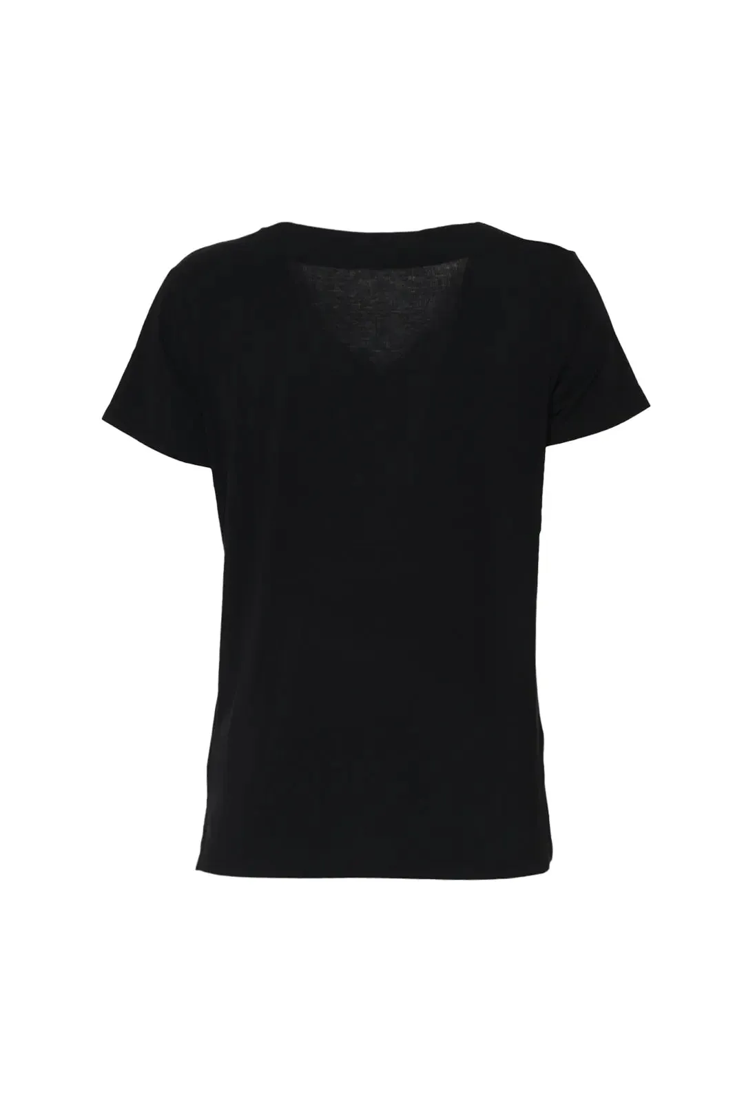 Black Modal Tracy V-Neck Women's T-Shirt