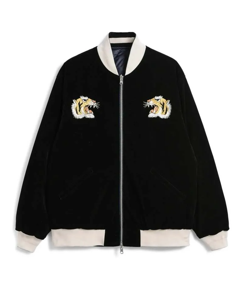 Black Navy Reversible Skajan Down Jacket