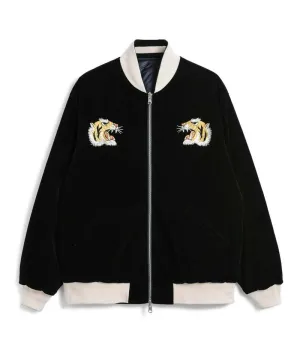 Black Navy Reversible Skajan Down Jacket