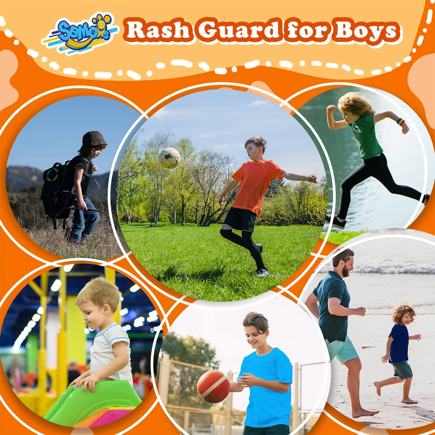 Boys Rash Guard Swim Shirt Short Sleeve Swimwear Toddler Kids Youth Rashguard Water Shirt UPF  50 Quick Dry Shirt
