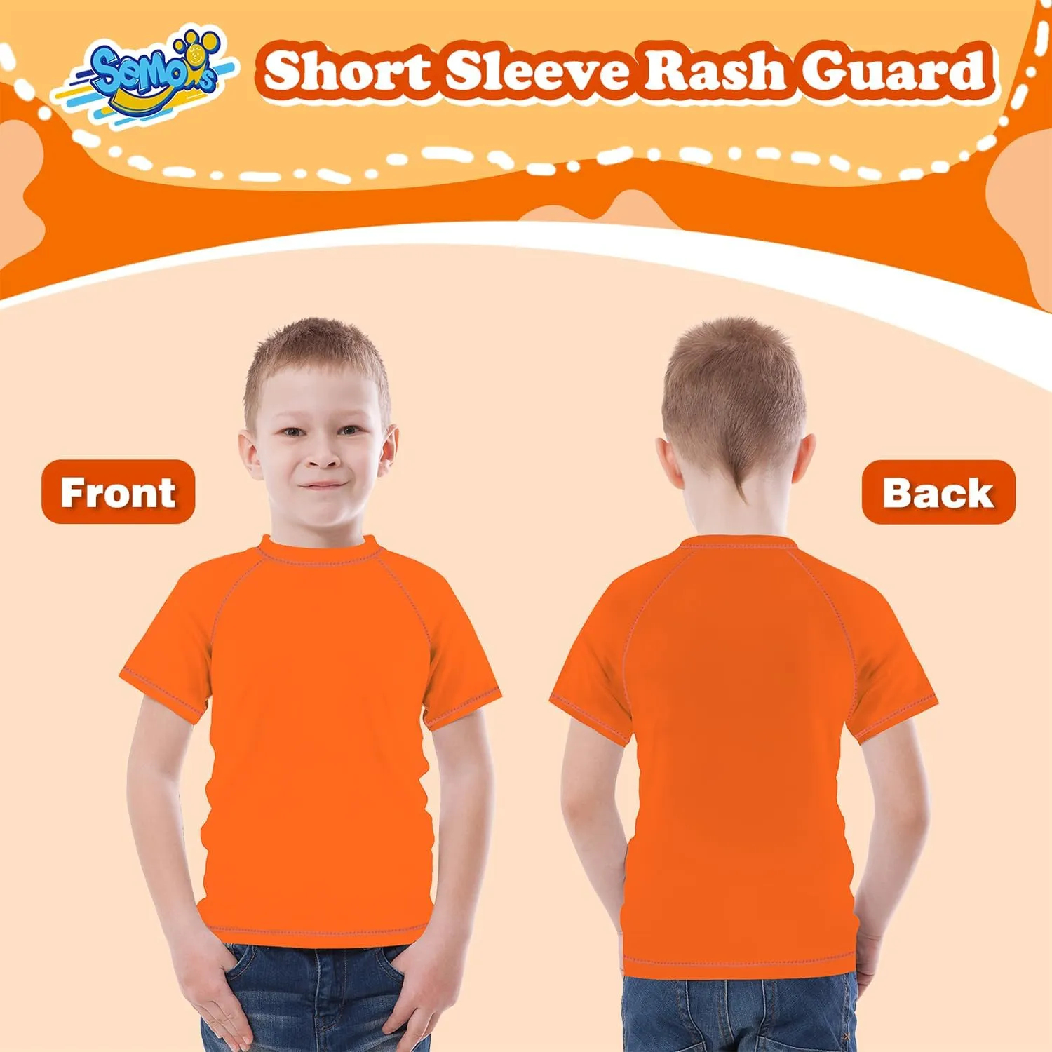 Boys Rash Guard Swim Shirt Short Sleeve Swimwear Toddler Kids Youth Rashguard Water Shirt UPF  50 Quick Dry Shirt