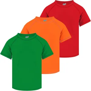 Boys Rash Guard Swim Shirt Short Sleeve Swimwear Toddler Kids Youth Rashguard Water Shirt UPF  50 Quick Dry Shirt