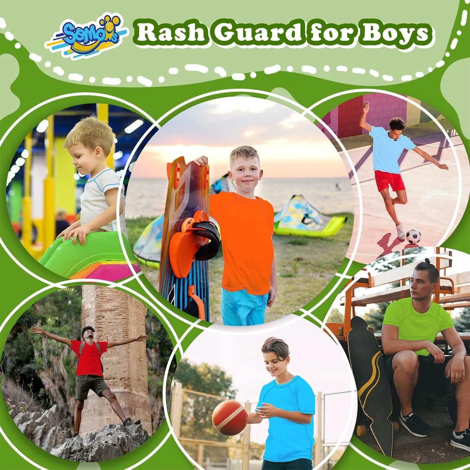 Boys Rash Guard Swim Shirt Short Sleeve Swimwear Toddler Kids Youth Rashguard Water Shirt UPF  50 Quick Dry Shirt