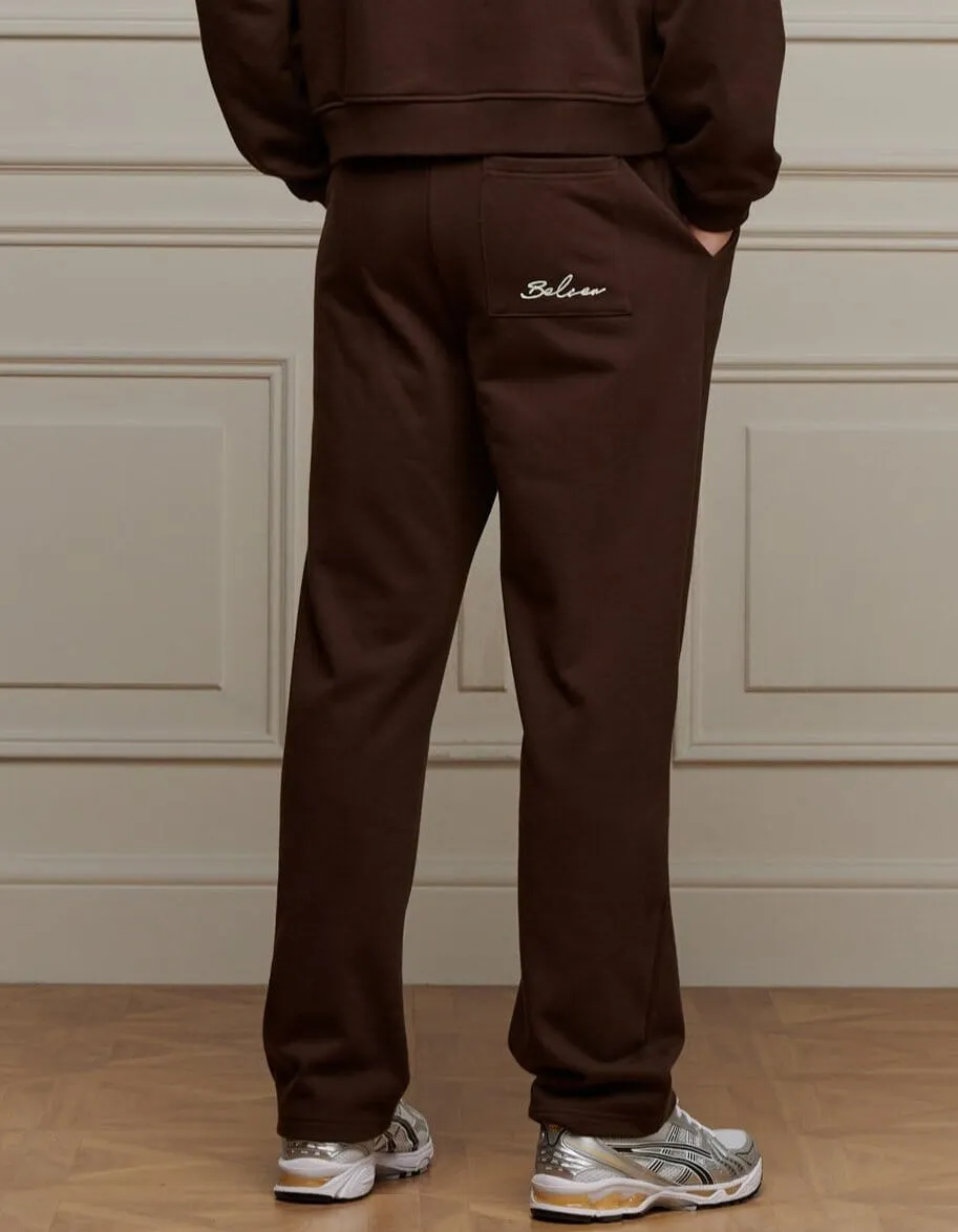 Brown Logo Jogger