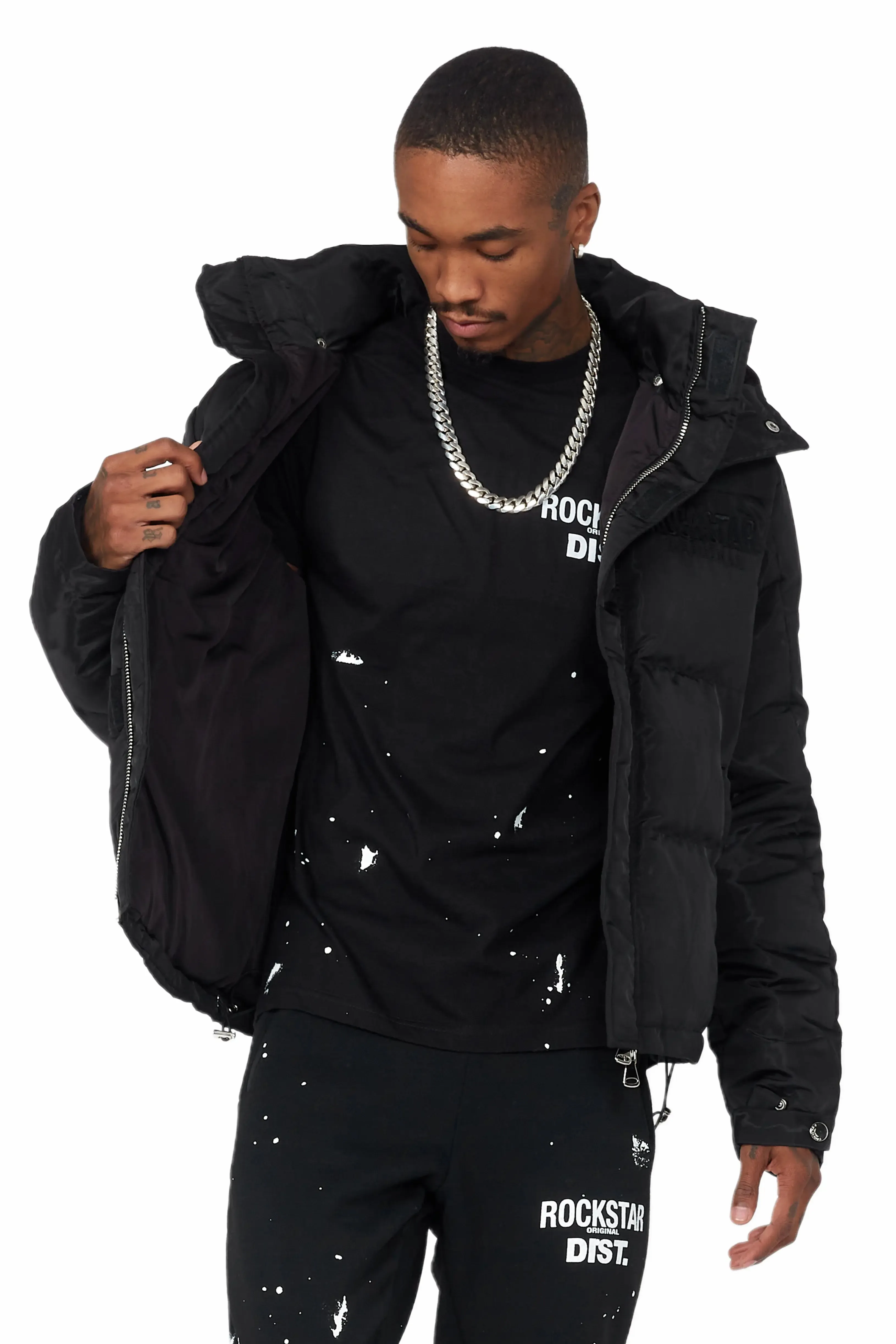 Brynn Black Puffer Jacket