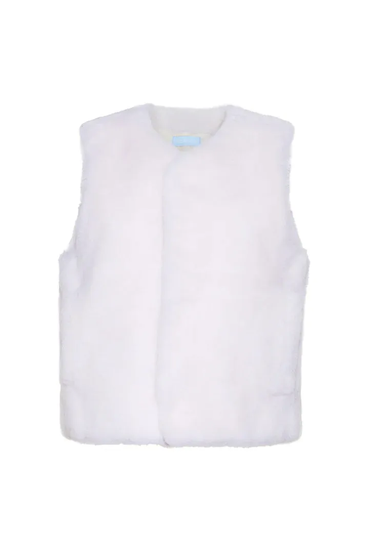 Burgess Shearling Vest - Vanilla