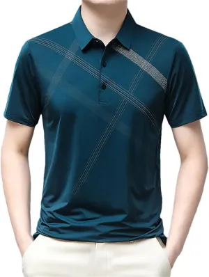 Business Office Shirt Men Summer Short Sleeve Quick Dry Breathable T-Shirt