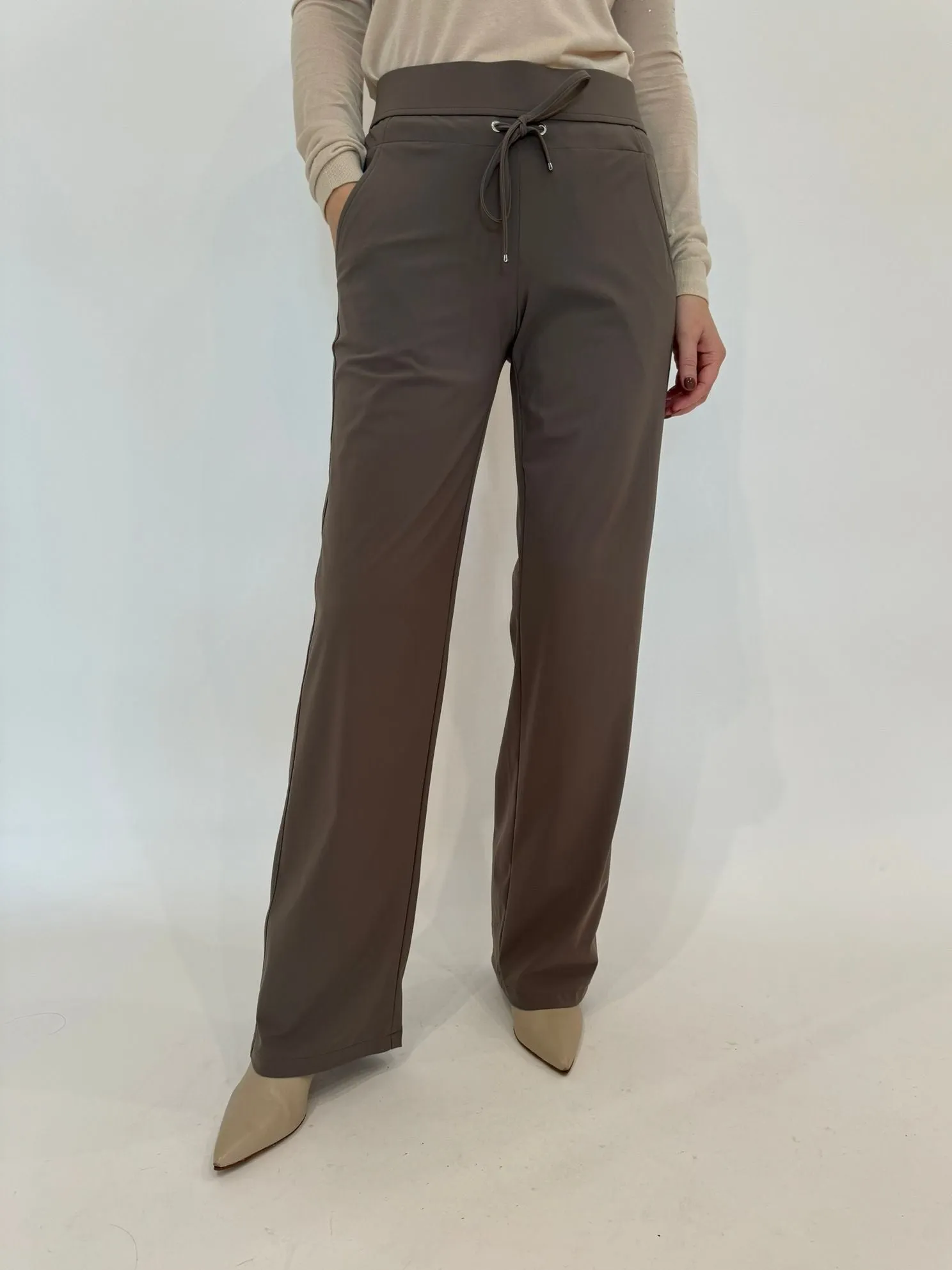 Candice Straight Pants - Taupe