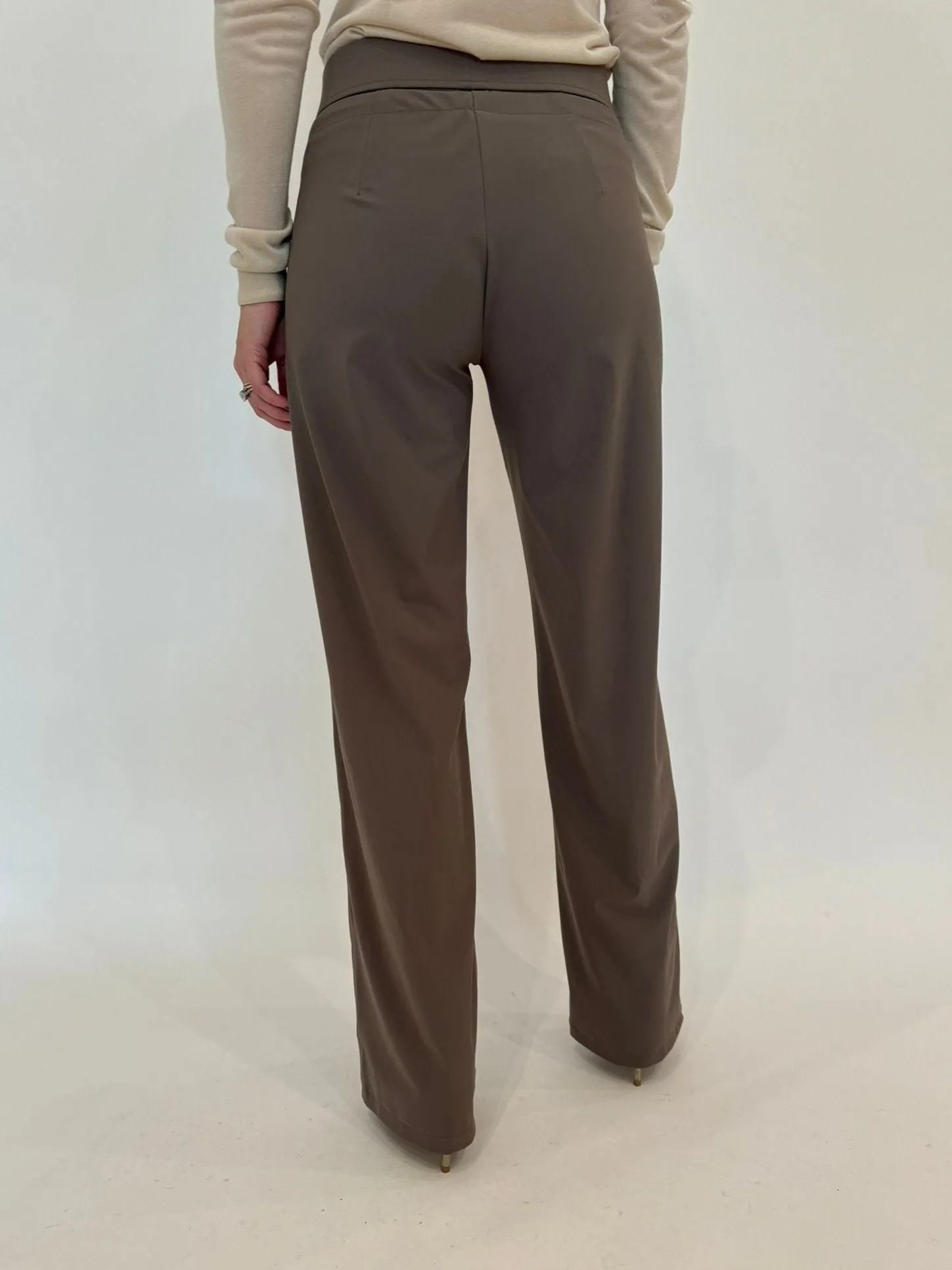 Candice Straight Pants - Taupe
