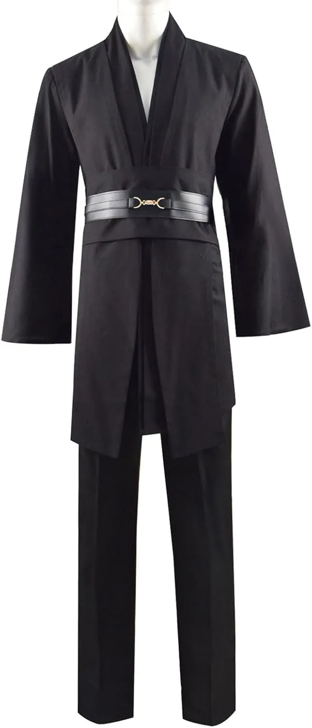 CHAOS MONKEY Men's Tunic Hooded Robe Cloak Halloween Knight Costume Adult Cosplay Cape