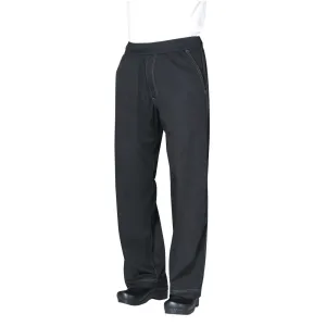Chef Works Unisex Cool Vent Baggy Chefs Trousers Black 2XL - B187-XXL