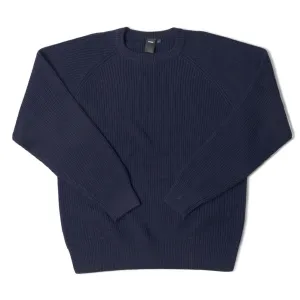CIRCULATE KNIT CREW Navy