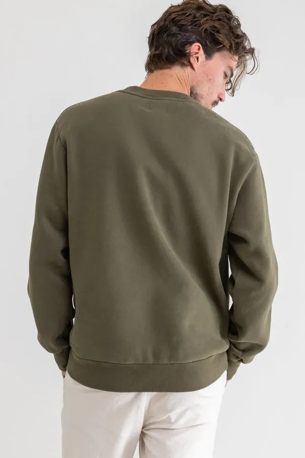 Classic Fleece Crew (Olive)