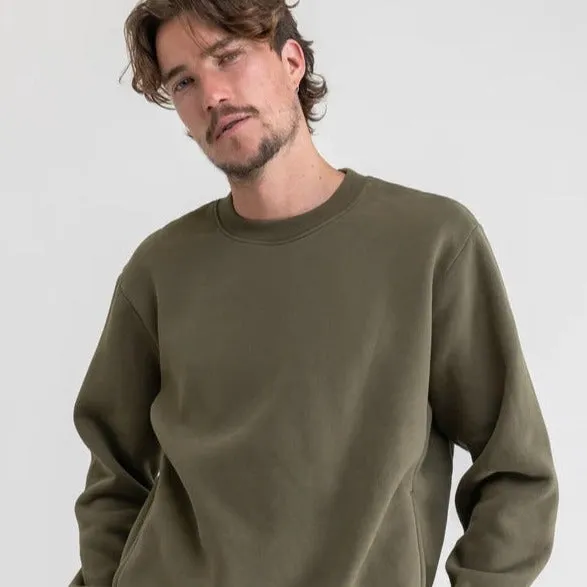 Classic Fleece Crew (Olive)