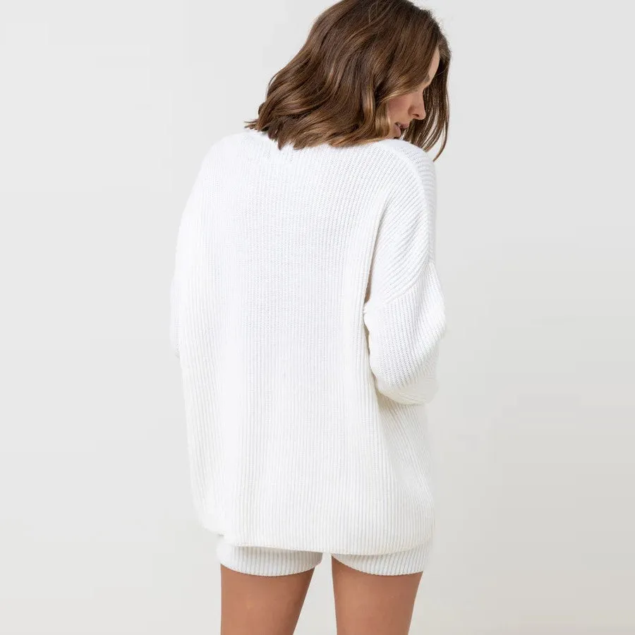 Classic Knit Jumper (Cream)