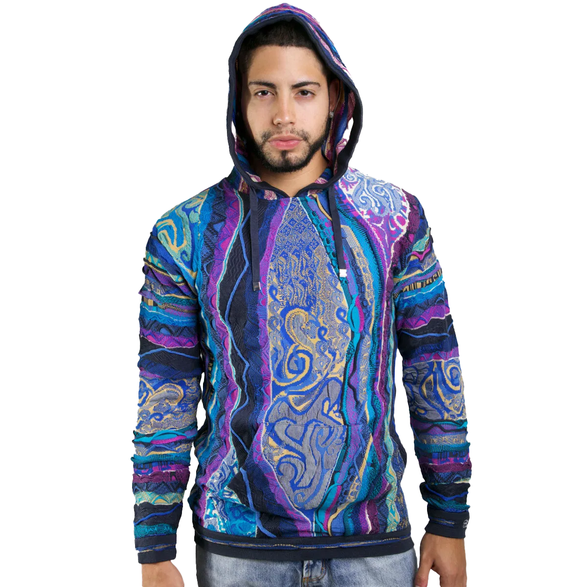 Coogi Men's Classic Blues Pullover Hoodie