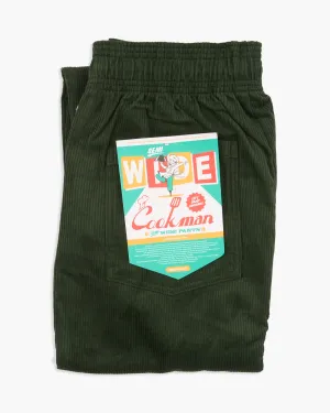 Cookman Semiwide Chef Pants - Corduroy Dark Green