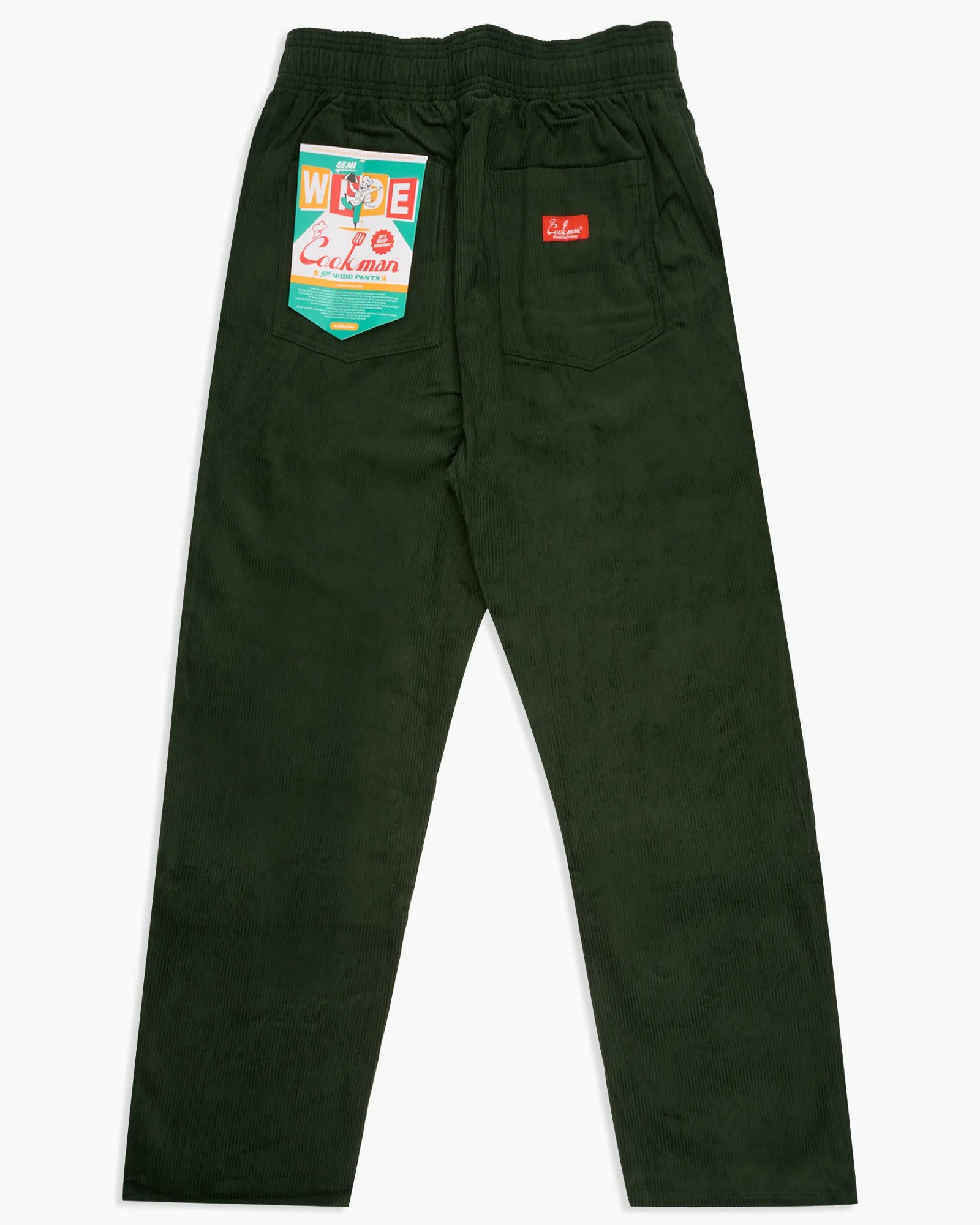 Cookman Semiwide Chef Pants - Corduroy Dark Green