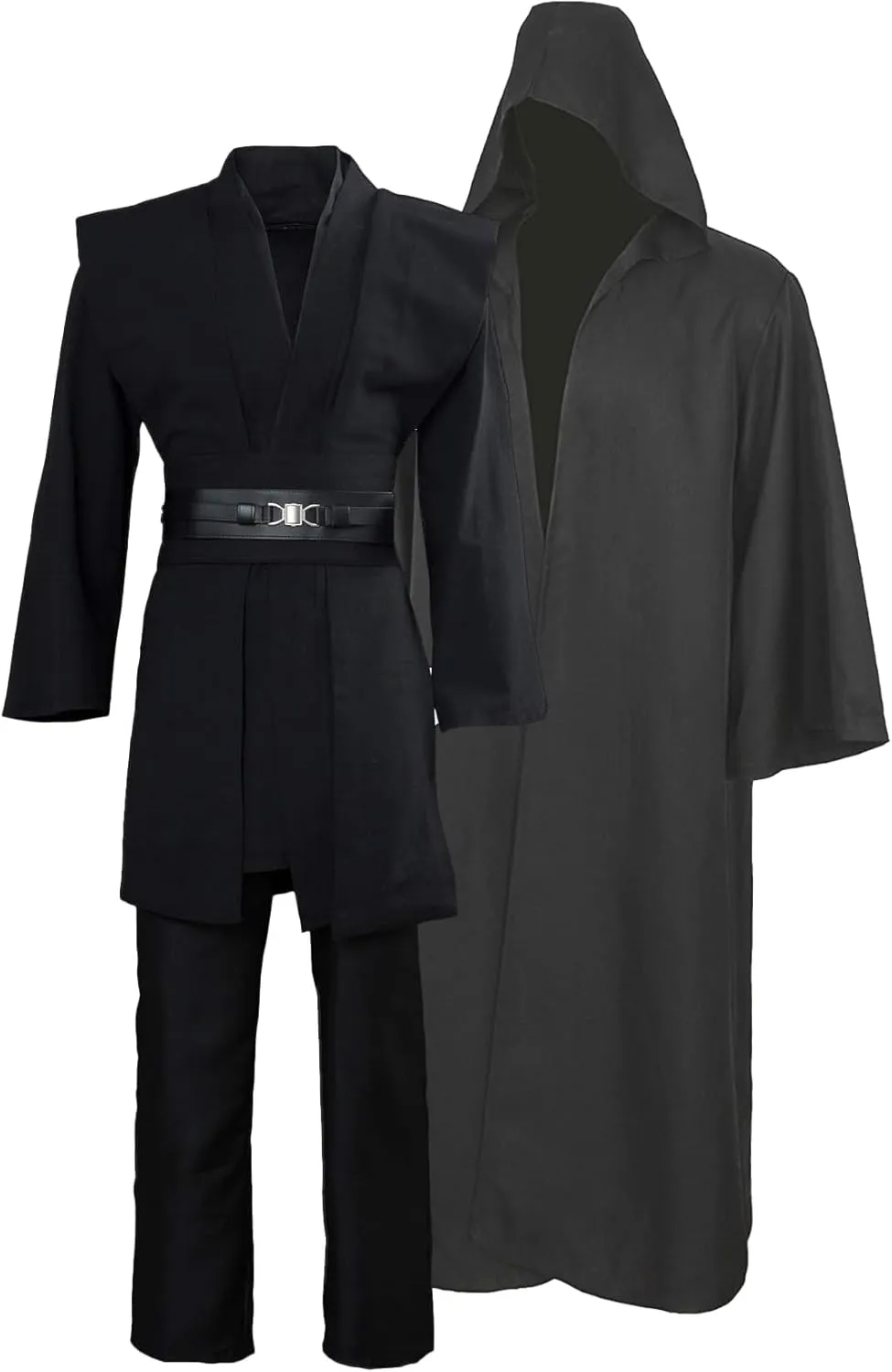 Costume Adult Tunic Costume Knight Cloak Brown Jedi Hooded Robe Vest Shirt Pants Suit Outfits for Halloween