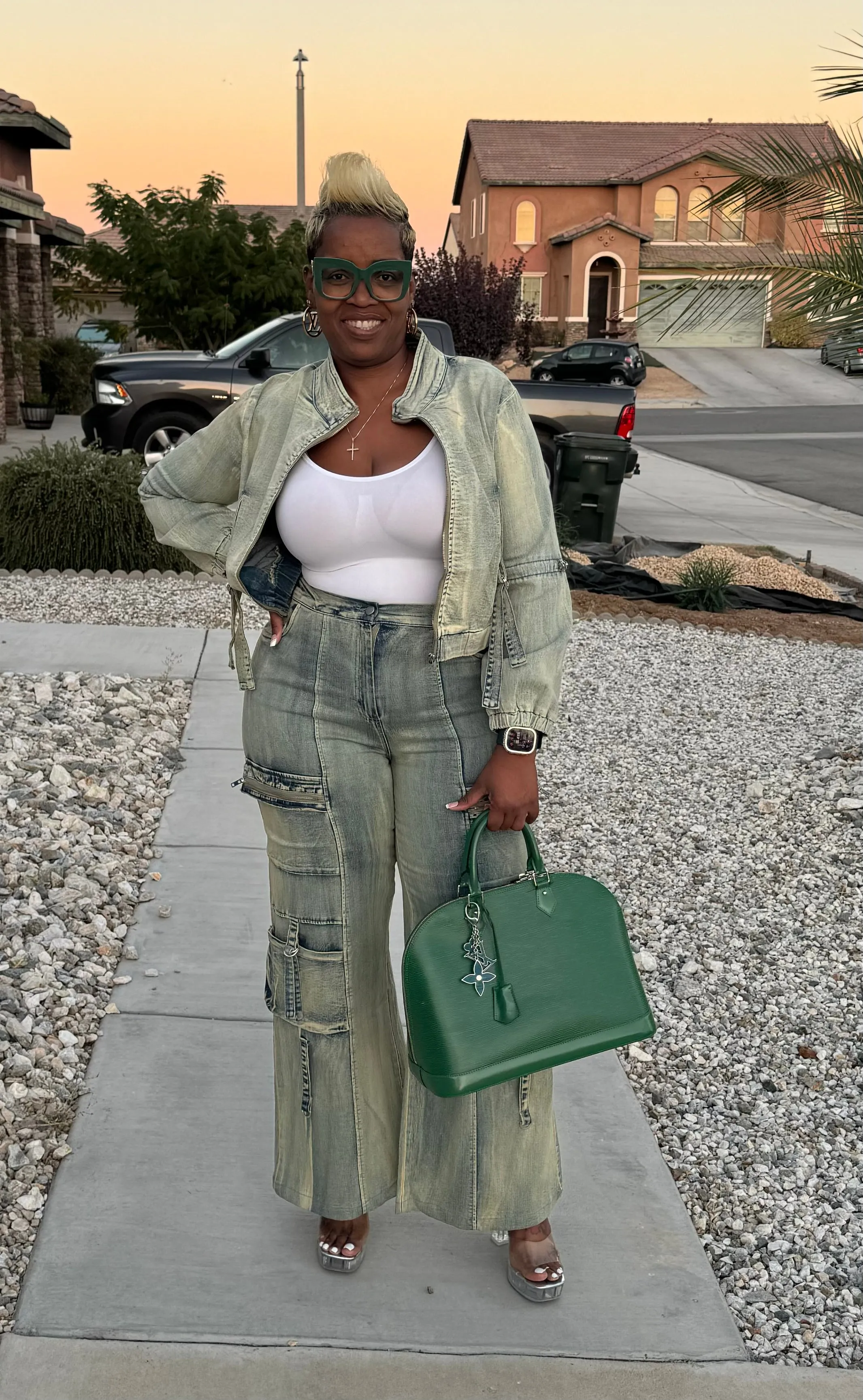 Denim Jacket Pants Set