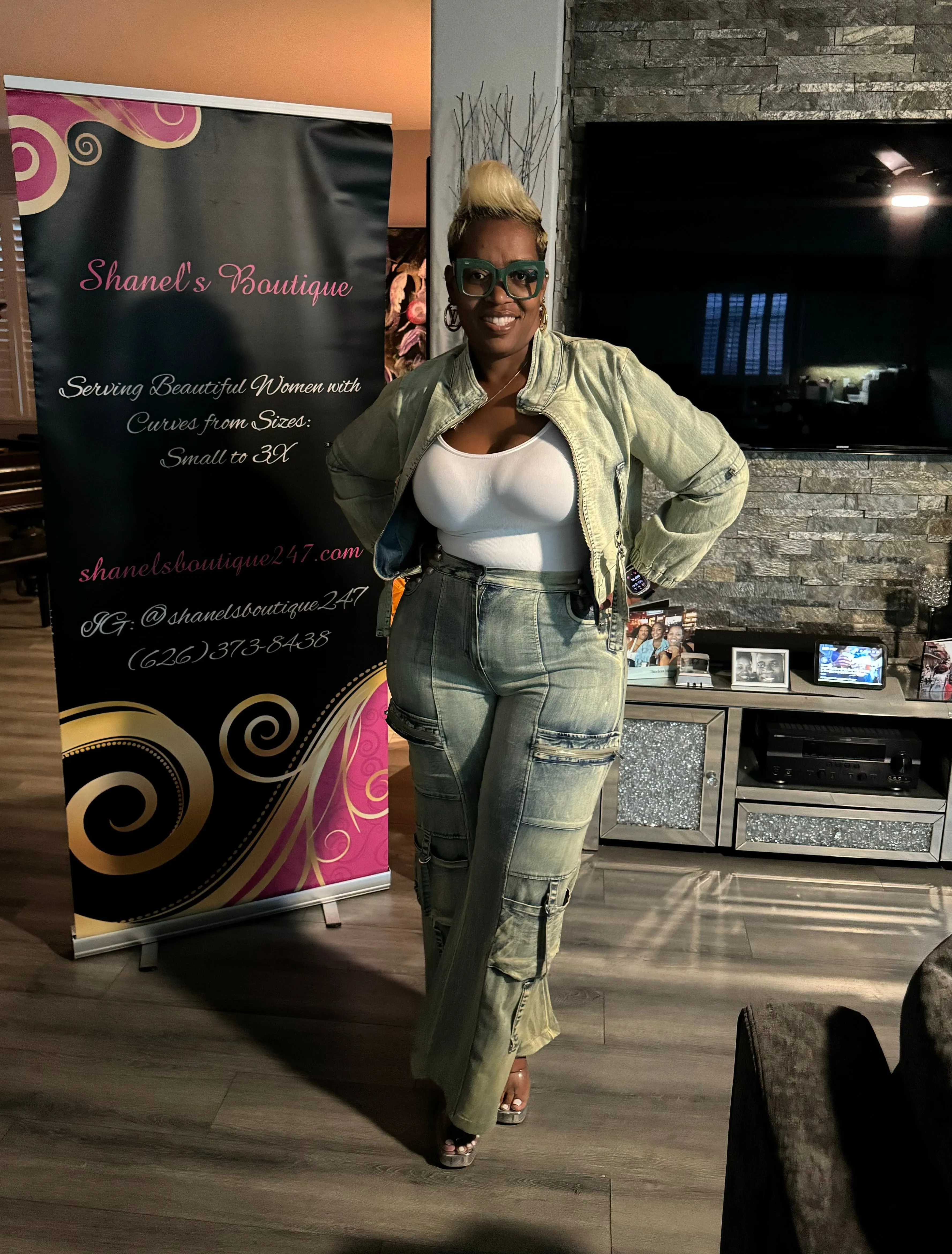 Denim Jacket Pants Set