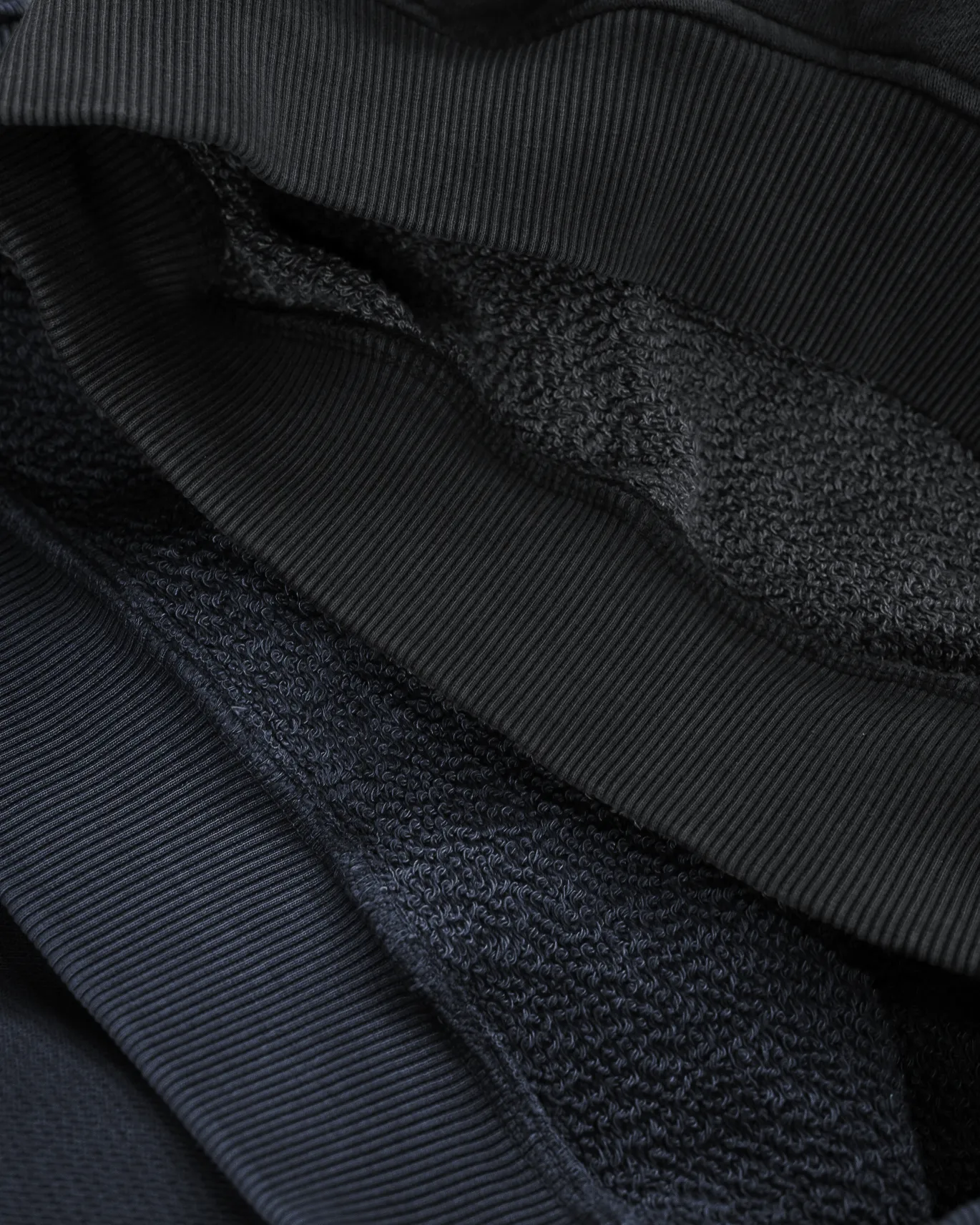 Diagonal Weave Hoodie - Vintage Navy