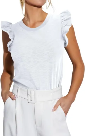 Ezbelle Women's Summer Sleeveless Tops Ruffle Shirts Tank Top Trendy Office Tshirt 2025