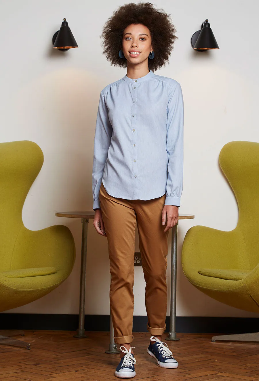 Female Grandad Collared Shirt (No Pockets)