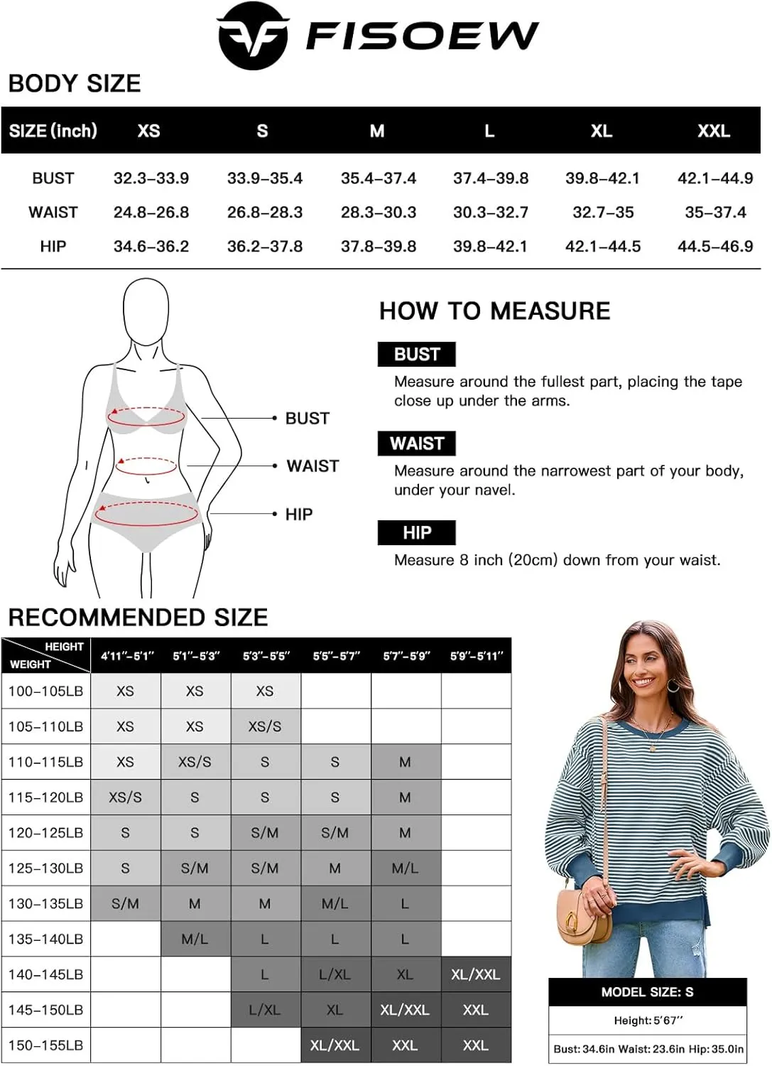 Fisoew Women's Fall Oversized Sweatshirt Casual Waffle Knit Long Sleeve Crewneck Split Pullover Tunic Tops
