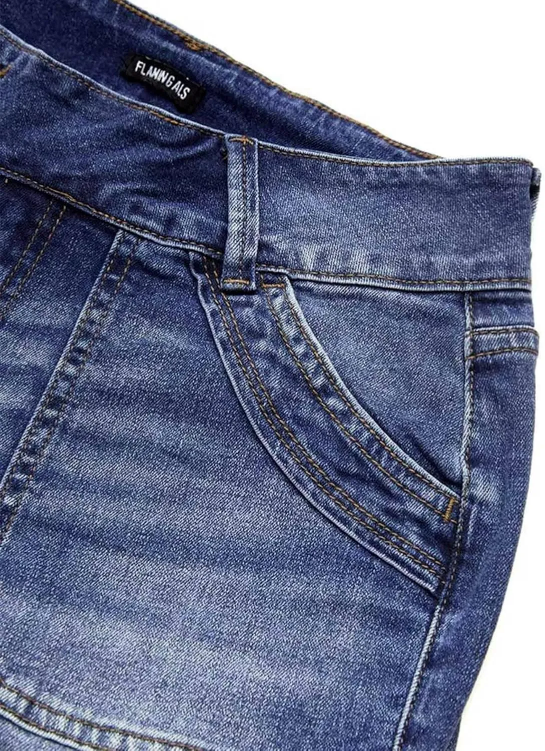 Flamingals Low Rise Wide Leg Jeans for Women Baggy Jeans Denim Trouser Jeans Flare Dress Pants