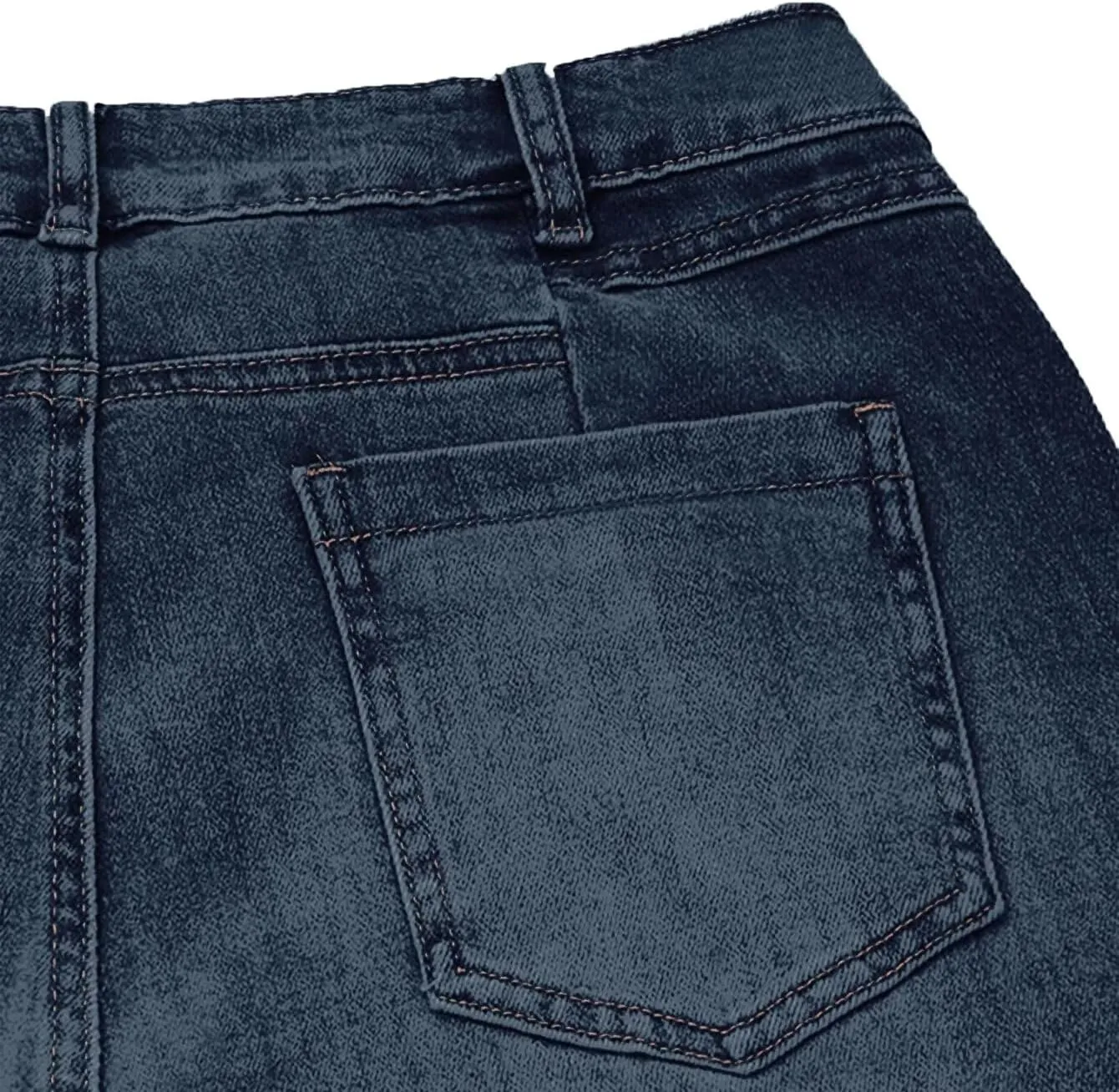 Flamingals Wide Leg Jeans for Women Stretch Low Waist Baggy Jeans Boot Cut Jeans Flare Leg Denim Pants Without Belt