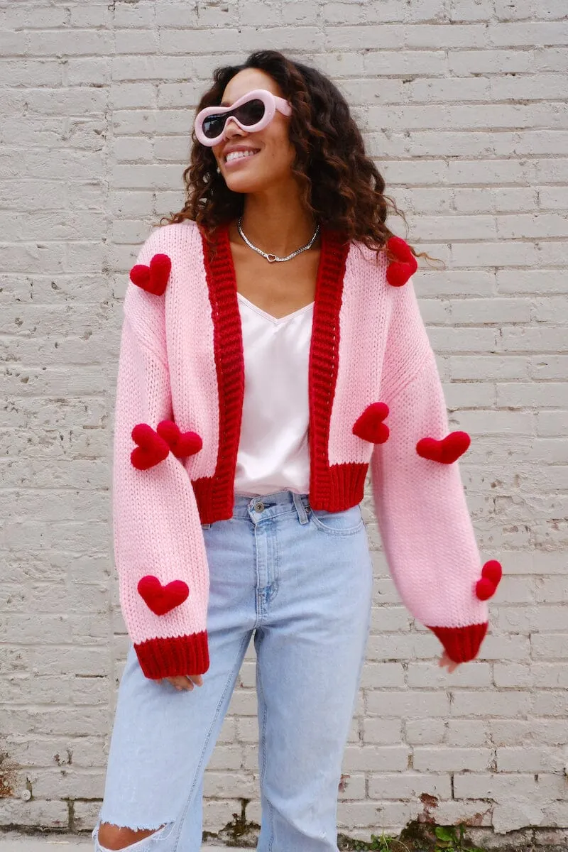 Follow Your Heart Puff Cardigan