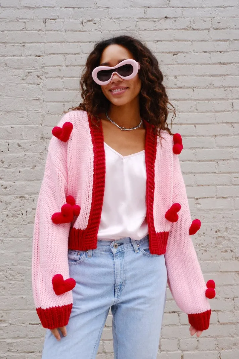Follow Your Heart Puff Cardigan