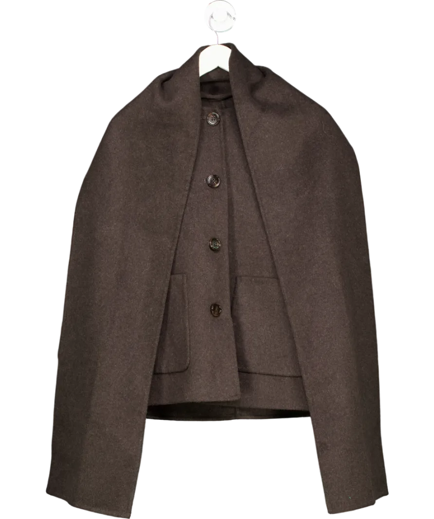 FOREVER NEW Grey Stella Scarf Coat UK 8