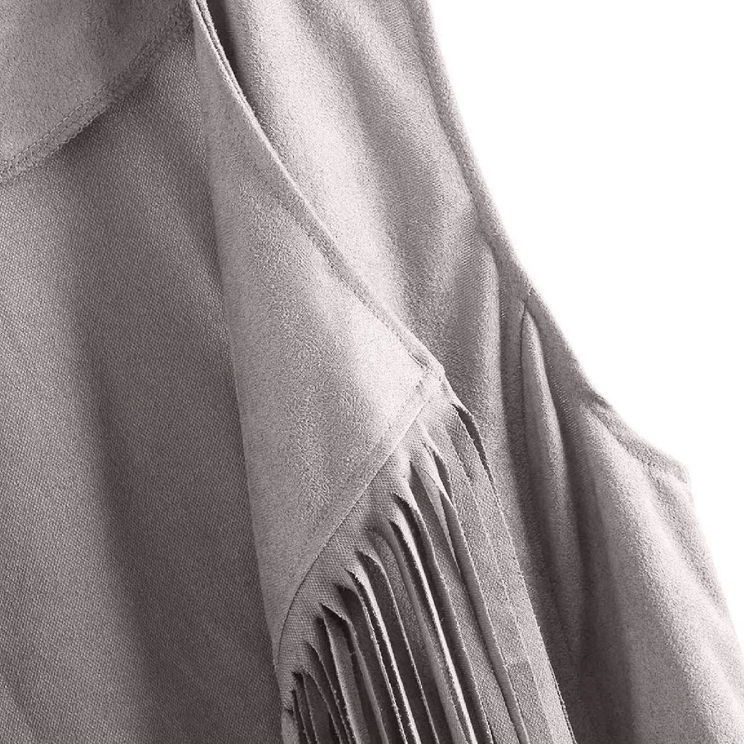 Fringe Jacket Vest for Women Vintage Western 70s Outfits Tassel Sleeveless Cardigans Hippie Cowgirl Clothes