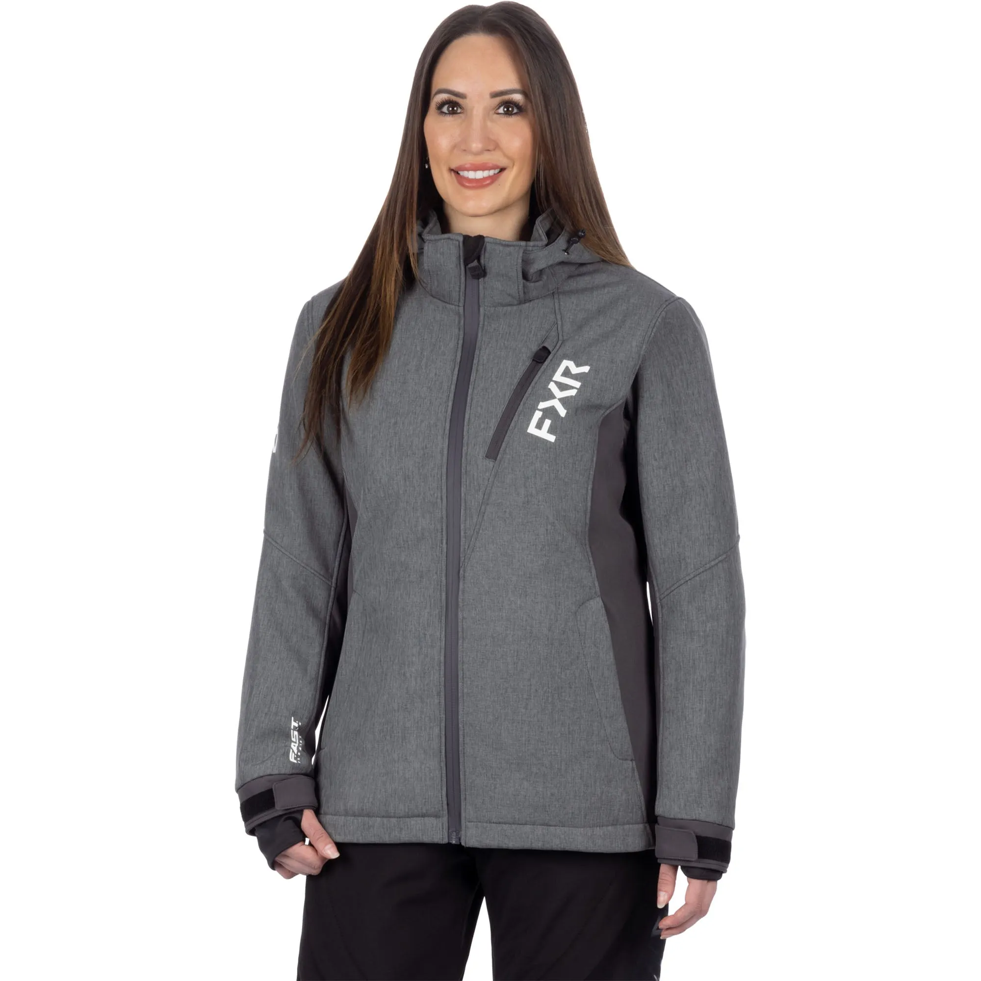 FXR Vertical Pro Insulated Softshell Jacket Grey Heather/Asphalt