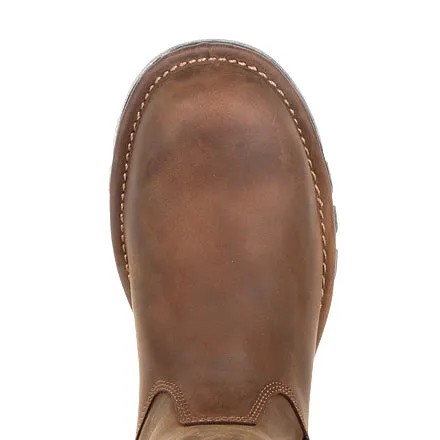 Georgia Men's 10" Eagle One Waterproof Pull-On Waterproof Work Boot - Brown GB00314