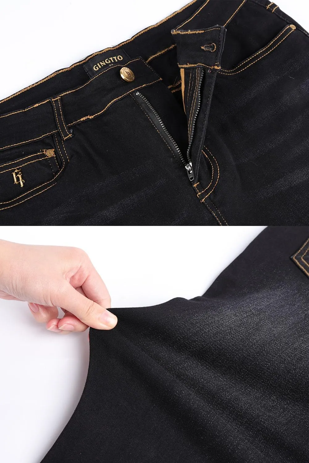 GINGTTO Mens Skinny Jeans Stretch Denim Jeans for Men